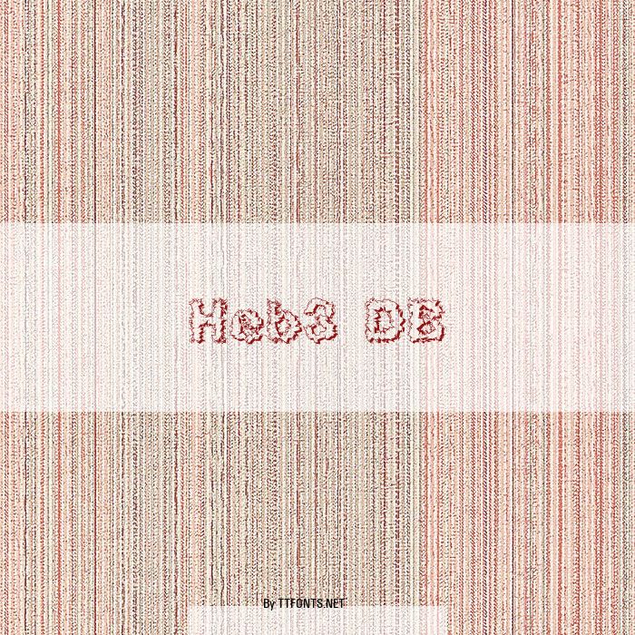 Heb3 DB example
